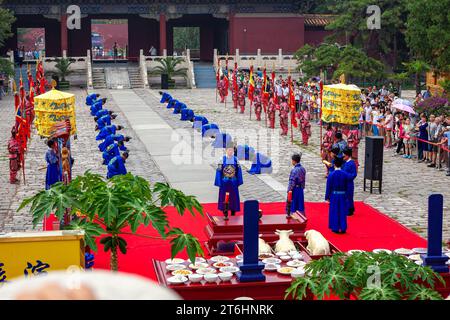 Cérémonie aux tombes Ming près de Pékin en Chine Banque D'Images