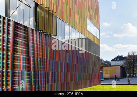 Munich, Allemagne - 05 avril 2023 : Architecture moderne du musée Brandhorst dans le Kunstareal. Il présente la collection d'art moderne des héritiers de Banque D'Images