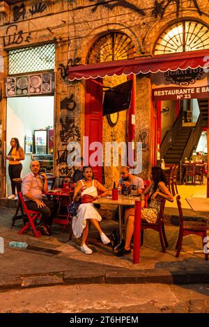 Brésil, Rio de Janeiro, ancien quartier des esclaves dans la roche salée Pedra do Sal Banque D'Images