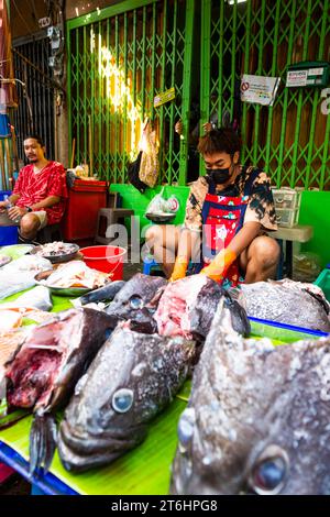 Thaïlande, Bangkok, la vieille ville, scène de rue Banque D'Images