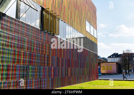 Munich, Allemagne - 05 avril 2023 : Architecture moderne du musée Brandhorst dans le Kunstareal. Il présente la collection d'art moderne des héritiers de Banque D'Images