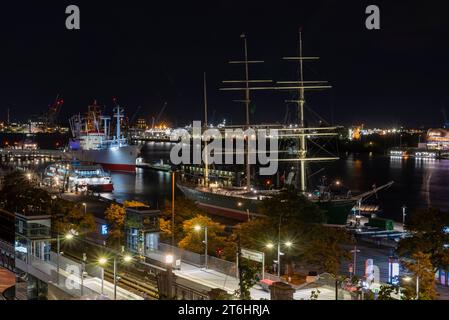 Voilier historique 'Rickmer Rickmers', Hambourg, Allemagne Banque D'Images
