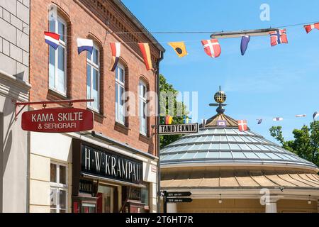 Danemark, Jutland, Aarhus, musée en plein air, 'Den Gamle By', rue, années 1970 Banque D'Images