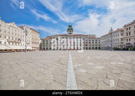 Italie, Friuli Venezia Giulia, Trieste, Piazza Unità d'Italia, la place principale de Trieste Banque D'Images