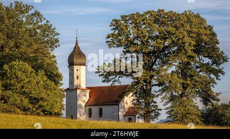 Chapelle du moyeu. Penzberg, Bavière, Allemagne. Banque D'Images