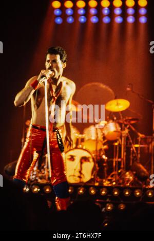 Queen, The Game Tour 1980, Berlin-Deutschlandhalle Banque D'Images