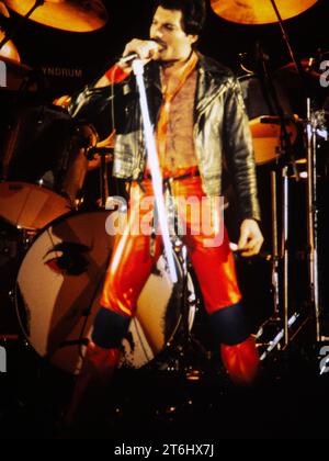 Queen, The Game Tour 1980, Berlin-Deutschlandhalle Banque D'Images