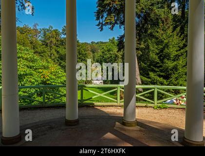 Temple de l'amitié dans le Camp Prince Auerbach, Bensheim, Bergstrasse, Odenwald, GEO nature Park Bergstrasse-Odenwal, Hesse, Allemagne Banque D'Images