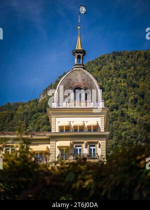 Hôtel de luxe, Hôtel Jungfrau Victoria à Interlaken, Suisse Banque D'Images