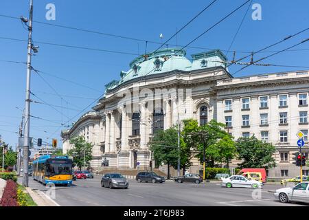 Sofia University St Kliment Ohridski, Tsar Osvoboditel Boulevard, Sofia, République de Bulgarie Banque D'Images