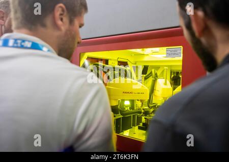 Novi, Michigan - le salon de la batterie et l'exposition sur la technologie des véhicules électriques et hybrides. L'événement annuel apporte des milliers d'informations et de démonstration Banque D'Images
