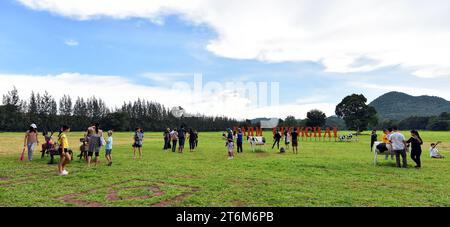 Chok Chai Farm, Khao Yai, Thaïlande - 2 juin 2019 : magnifique paysage magnifique à Chokchai Farm, Khao Yai, Thaïlande. - La ferme Chokchai est le plus grand da Banque D'Images