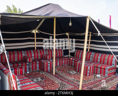 Tente arabe traditionnelle au souk du qatar Banque D'Images