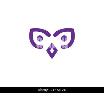 Logo hibou Illustration de Vecteur