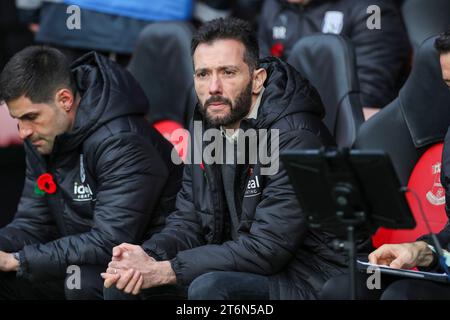 Le Manager de West Bromwich Albion Carlos Corberan lors du Southampton FC contre West Bromwich Albion FC SKY BET EFL Championship match au St.Mary's Stadium, Southampton, Angleterre, Royaume-Uni le 11 novembre 2023 Banque D'Images