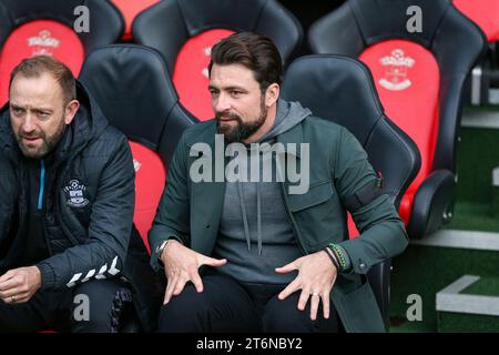 Russell Martin, entraîneur de Southampton, lors du Southampton FC contre West Bromwich Albion FC SKY BET EFL Championship Match au St.Mary's Stadium, Southampton, Angleterre, Royaume-Uni le 11 novembre 2023 Banque D'Images