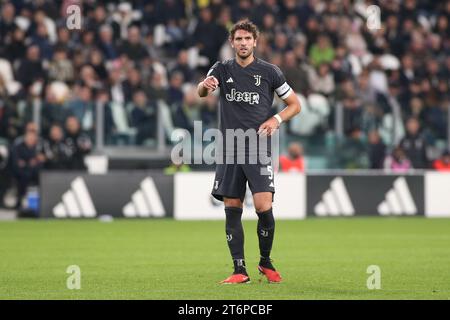 Manuel Locatelli (Juventus FC) lors de Juventus FC vs Cagliari Calcio, match de football italien Serie A à Turin, Italie, novembre 11 2023 Banque D'Images
