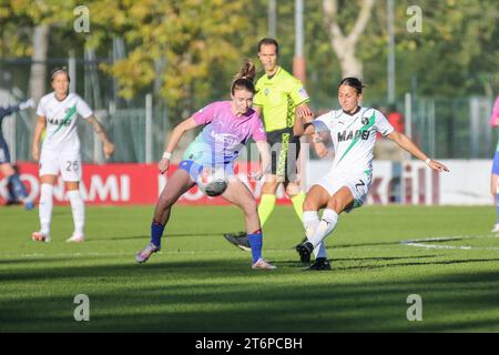 Erika Santoro lors de l'AC Milan vs US Sassuolo, match de football italien Serie A Women à Milan, Italie, novembre 11 2023 Banque D'Images