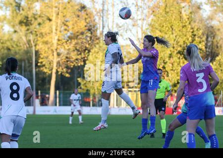 Lana Clelland et Christy Grimshaw lors de l'AC Milan vs US Sassuolo, match de football italien Serie A Women à Milan, Italie, novembre 11 2023 Banque D'Images