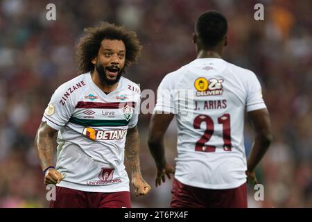 11 novembre 2023, Rio de Janeiro, Brésil : MARCELO de Fluminense lors du match entre Flamengo et Fluminense dans le cadre de Brasileirao Serie A 2023 au Maracana Stadium le 11 novembre 2023 à Rio de Janeiro, Brésil. (Image de crédit : © Ruano Carneiro/ZUMA Press Wire) USAGE ÉDITORIAL SEULEMENT! Non destiné à UN USAGE commercial ! Banque D'Images