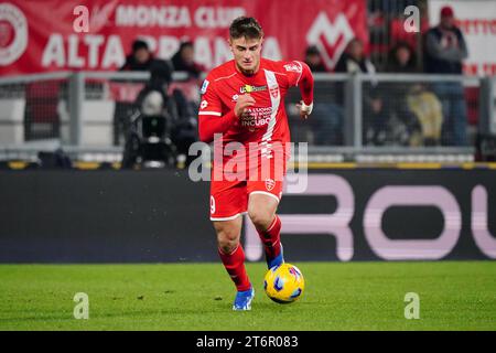 Lorenzo Colombo (AC Monza) lors du championnat italien de Serie A match de football entre AC Monza et Torino FC le 11 novembre 2023 au U-Power Stadium de Monza, Italie. Crédit : Luca Rossini / E-Mage Banque D'Images