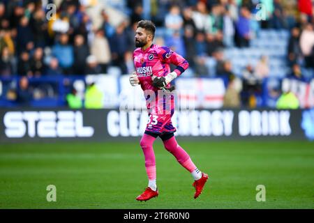 Hillsborough Stadium, Sheffield, Angleterre - 11 novembre 2023 Bartosz Białkowski Goalkeeper of Millwall - pendant le match Sheffield Wednesday contre Millwall, EFL Championship, 2023/24, Hillsborough Stadium, Sheffield, Angleterre - 11 novembre 2023 crédit : Arthur Haigh/WhiteRosePhotos/Alamy Live News Banque D'Images