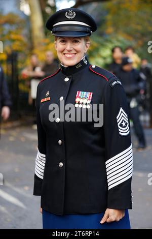 11 novembre 2023, NY, USA : Fifth Avenue, New York, États-Unis, le 11 novembre 2023 - participants vétérans à la 104e édition annuelle du défilé de la Journée des vétérans de New York à New York. Photo : Luiz Rampelotto/EuropaNewswire (image de crédit : © Luiz Rampelotto/ZUMA Press Wire) USAGE ÉDITORIAL SEULEMENT! Non destiné à UN USAGE commercial ! Banque D'Images