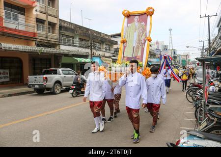Chumphon, Thaïlande - 15 décembre 2022 : Carnaval costumé annuel. Banque D'Images