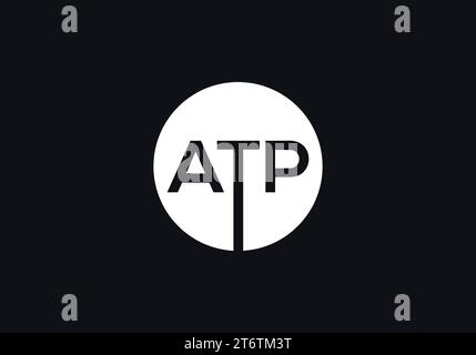 Lettre initiale ATP logo Design Vector Template. Symbole graphique ATP Illustration de Vecteur