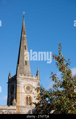 L'église Holy Trinity, Stratford-upon-Avon, Warwickshire, England, UK Banque D'Images