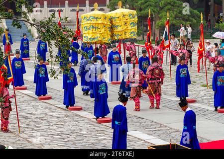 Cérémonie aux tombes Ming près de Pékin en Chine Banque D'Images