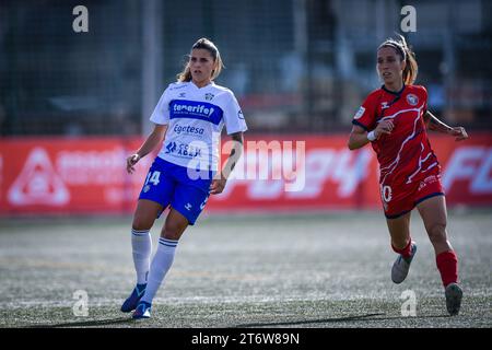 Natalia Ramos (UD Tenerife) lors d'un match de Liga F entre Levante Las Planas et UD Tenerife au Camp Municipal les planes, à Barcelone, en Espagne, le 12 novembre 2023. (Photo / Felipe Mondino) Banque D'Images