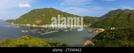 Village de pêcheurs de Sok KWU WAN, île de Lamma, Hong Kong Banque D'Images