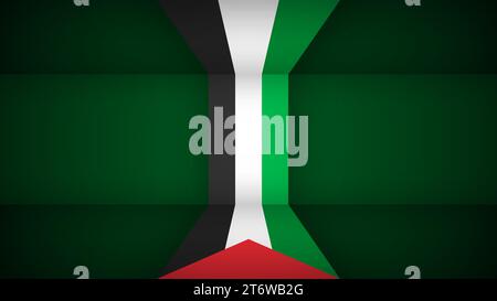 Fond patriotique avec des couleurs de drapeau de Palestine. Elément parfait pour chaque utilisation. Illustration de Vecteur