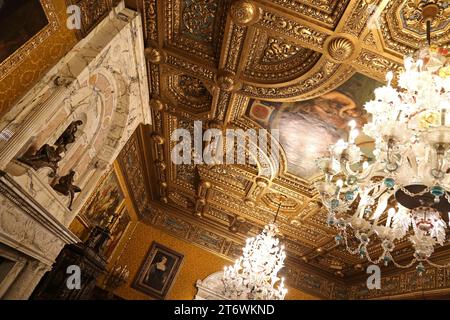 Florentine Hall, Château de Peleş, Sinaia, Comté de Prahova, Roumanie, Europe Banque D'Images