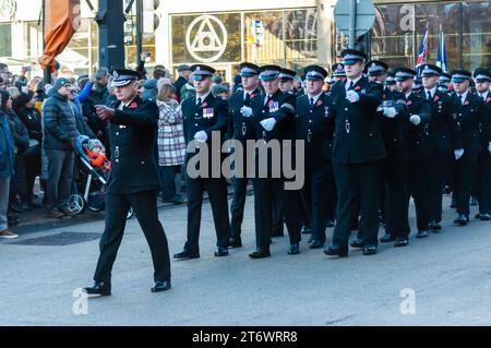 Glasgow, Écosse, Royaume-Uni. 12 novembre 2023. Remebrance dimanche au cénotaphe de George Square. Crédit : SKULLY/Alamy Live News Banque D'Images