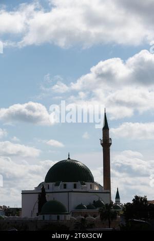 Al-Jazzar ou Mosquée Blanche à Acre, Israël Banque D'Images