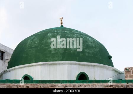 La mosquée El-Zituna dans la ville d'Acre, Israël. Banque D'Images