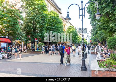 Vitosha Boulevard (rue commerçante), Sofia, Bulgarie, Centre-ville, Sofia, République de Bulgarie Banque D'Images