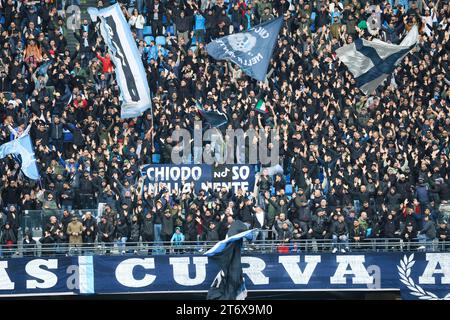 12 novembre 2023, Naples, Campanie, Italie : lors du match de football italien de Serie A SSC Napoli vs FC Empoli le 12 novembre 2023 au stade Diego Armando Maradona à Naples.In Picture : Supporters Napoli. (Image de crédit : © Fabio Sasso/ZUMA Press Wire) USAGE ÉDITORIAL SEULEMENT! Non destiné à UN USAGE commercial ! Banque D'Images