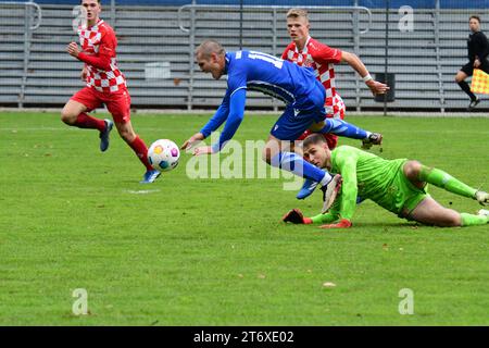 KSC Karlsruher SC U19 A-Junioren Bundesliga besiegt FSV Mainz 05 12. Novembre 2023 Karlsruhe Wildpark Banque D'Images