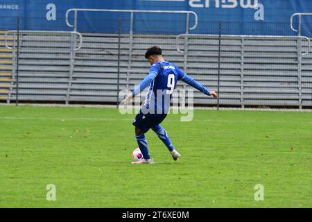 KSC Karlsruher SC U19 A-Junioren Bundesliga besiegt FSV Mainz 05 12. Novembre 2023 Karlsruhe Wildpark Banque D'Images