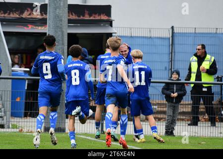 KSC Karlsruher SC U19 A-Junioren Bundesliga besiegt FSV Mainz 05 12. Novembre 2023 Karlsruhe Wildpark Banque D'Images