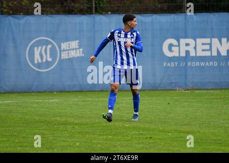 KSC Karlsruher SC U19 A-Junioren Bundesliga besiegt FSV Mainz 05 12. Novembre 2023 Karlsruhe Wildpark Banque D'Images