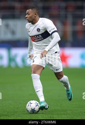 Milan, Italie, 7 novembre 2023. Kylian Mbappe du PSG lors du match de l'UEFA Champions League à Giuseppe Meazza, Milan. Le crédit photo devrait se lire : Jonathan Moscrop / Sportimage Banque D'Images