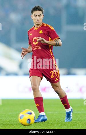 Salerne, Italie. 12 novembre 2023. Paulo Dybala de L'AS Roma lors du match de Serie A entre le SS Lazio et L'AS Roma au Stadio Olimpico le 12 novembre 2023 à Rome, Italie. Crédit : Giuseppe Maffia/Alamy Live News Banque D'Images