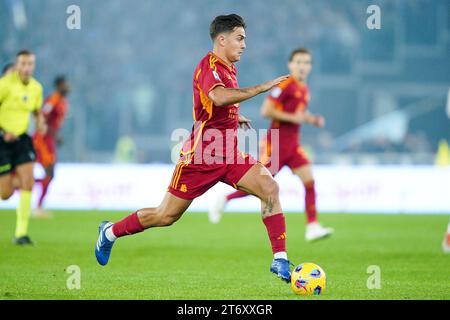 Salerne, Italie. 12 novembre 2023. Paulo Dybala de L'AS Roma lors du match de Serie A entre le SS Lazio et L'AS Roma au Stadio Olimpico le 12 novembre 2023 à Rome, Italie. Crédit : Giuseppe Maffia/Alamy Live News Banque D'Images