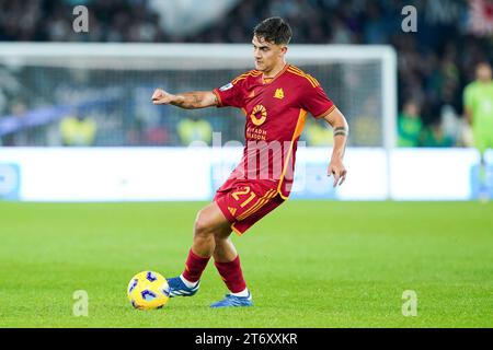 Salerne, Italie. 12 novembre 2023. Paulo Dybala de L'AS Roma lors du match de Serie A entre le SS Lazio et L'AS Roma au Stadio Olimpico le 12 novembre 2023 à Rome, Italie. Crédit : Giuseppe Maffia/Alamy Live News Banque D'Images