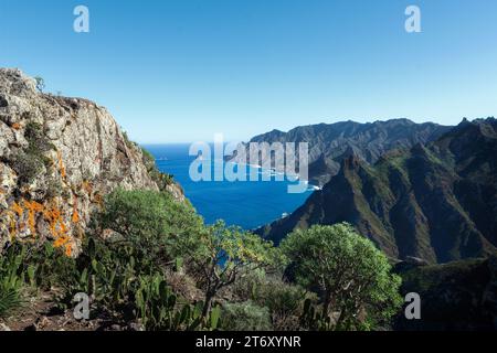 Montagnes Anaga et itinéraires de trekking Tenerife, Îles Canaries Banque D'Images