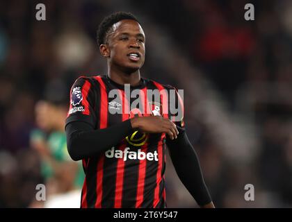 Bournemouth, Angleterre, 11 novembre 2023. Luis Sinisterra de Bournemouth lors du match de Premier League au Vitality Stadium de Bournemouth. Le crédit photo devrait se lire : Paul Terry / Sportimage Banque D'Images